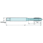Sandvik HSS-E Blue Gun Nose PVD FeN coated Tap M10 X 1.5, DIN 371 Reinforced Shank